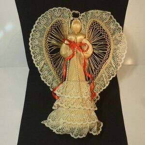 Handmade Cornhusk Christmas Angel